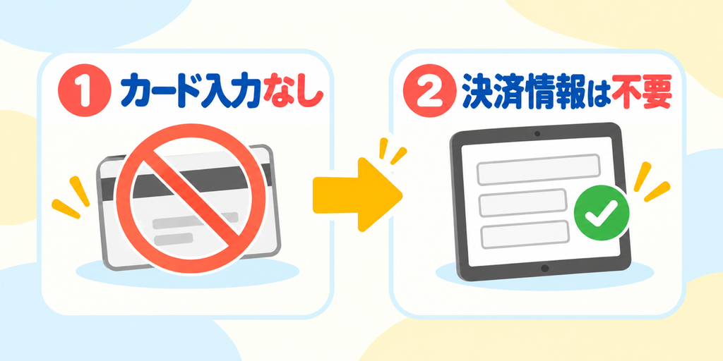 ノバキッド無料体験の登録にクレジットカードは不要